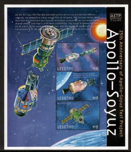Lesotho 2000 space apollo - 2000,