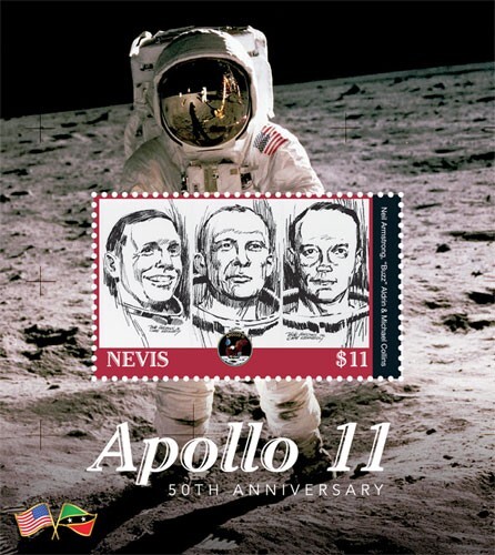 Nevis 2019 apollo 11 - -, 50th