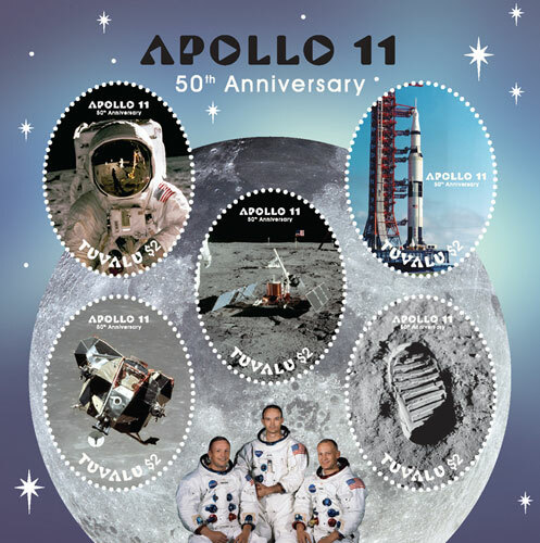 Tuvalu 2018 apollo 50th - apollo, 11,