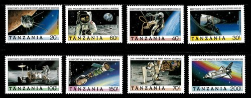 Tanzania 1989 apollo 11 - 11, moon