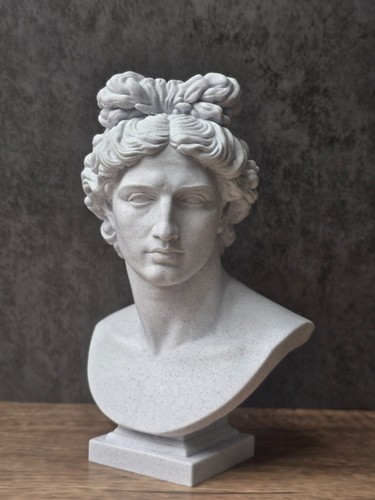 Apollo bust statue - statue, god