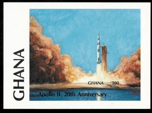 Ghana 1989 apollo space - 1989,