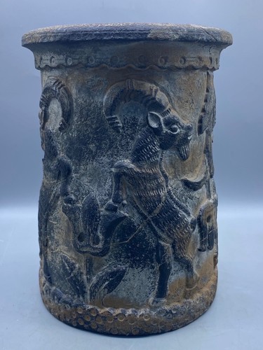 Near eastern stone - near, vase,relief