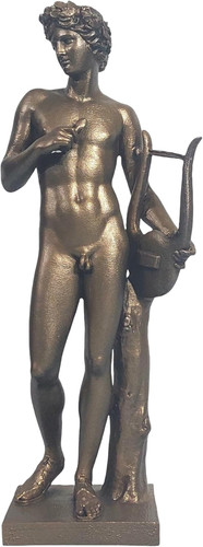 Apollo with lyre bronze finish - apollo,