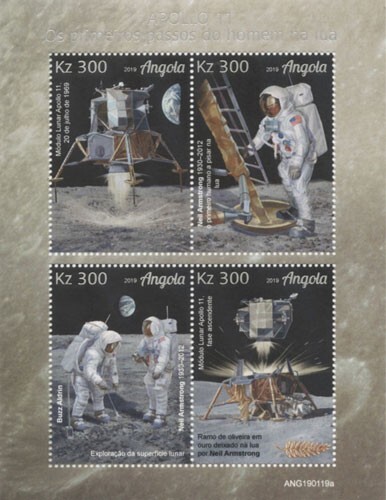 Angola 2019 space - space, moon